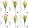12 Bundles UV-Resistant Artificial Outdoor Flowers – Realistic Fake Plastic Plants for Garden, Porch, Window Box, Hanging Baskets, Home & Wedding Decor (Rose Red)